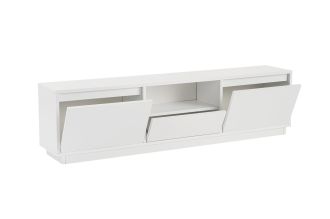 Vanguard stylový TV stolek, bílá přírodní