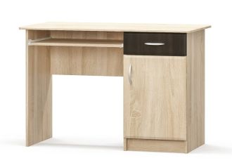 Pracovní stůl CRUBE 1, dub Sonoma / wenge Pracovní stůl CRUBE 1, dub Sonoma / wenge