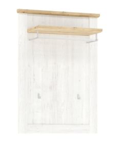 Věšákový panel s policí ROLLY, borovice Andersen/dub Artisan