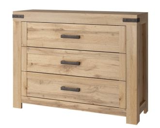 Komoda 3S RIMOTTO, dub Wotan Komoda 3S RIMOTTO, dub Wotan