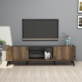 Elegante 1330 TV stolek na nožičkách, ořech / černá