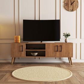 Exxen  TV stolek na nožičkách, dub