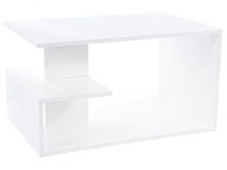 Konferenční stolek TERKA 90 bílá mat