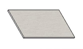 Kuchyňská pracovní deska 60 cm aluminium mat