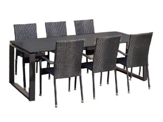 Zahradní sestava 6+1P černá