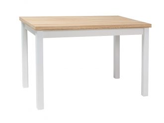 Jídelní stůl ADAM 120x68 dub/bílá mat