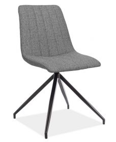 Jídelní čalouněná židle ALAN II šedá/černá