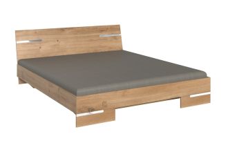 Postel 160x200 AMÁLIE 291 dub planked/chrom