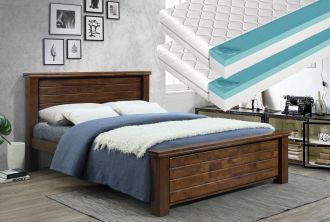 Postel 180x200 cm BAYERN + 2 ks matrace 90 cm FUTURA 90