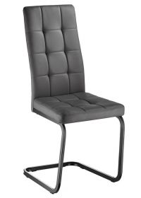 Jídelní čalouněná židle GOTHAM šedá/černá