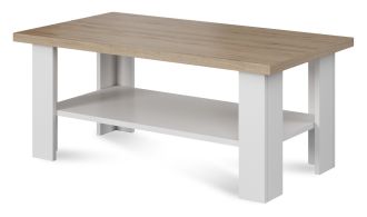 Konferenční stolek VANEL 7, barva dub/bílá Konferenční stolek VANEL 7, barva dub/bílá