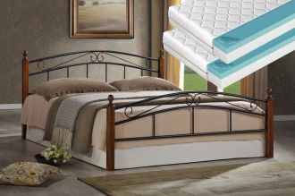 Postel CRETA 180x200 cm + 2 ks matrace FUTURA 90