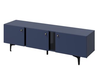 Komoda TV 3D 165 KARLINO (CS-06), barva tmavě modrá