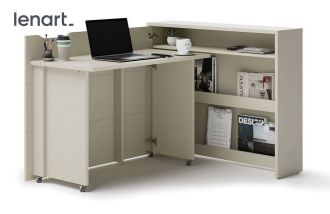 Lenart Work Concept rozkládací psací stůl levý REBECCA kašmír