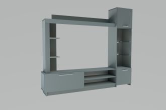 DELUXE obývací sestava, činčila šedá DELUXE obývací sestava, činčila šedá