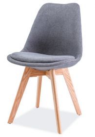 Jídelní židle DIOR dub/tmavě šedá