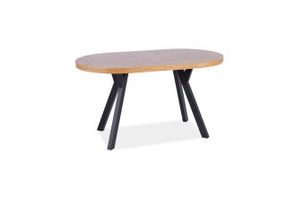 DOMINGO 2 rozkládací stůl, dub/černá