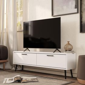 BOLD TV stolek na nožičkách, bílá BOLD TV stolek na nožičkách, bílá