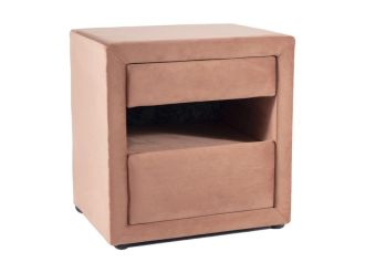 Noční stolek ETON 003 velvet starorůžová