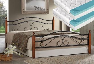 Postel 180x200 cm FLORA + 2 ks matrace 90 cm FUTURA 90