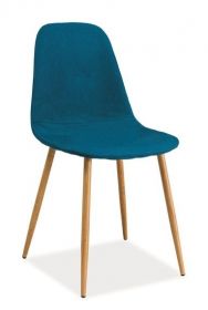 Jídelní čalouněná židle FOX modrozelená