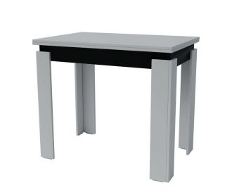 Jídelní stůl rozkládací MANZINI 90x60 cm sv. šedá/antracit