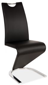 Jídelní čalouněná židle H-090 černá/chrom