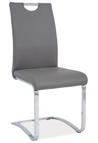 Jídelní čalouněná židle H-790 šedá