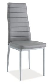 Jídelní čalouněná židle H-261 Bis šedá/alu