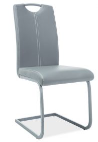 Jídelní čalouněná židle H-148 šedá/šedá