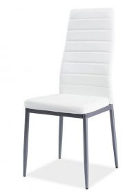Jídelní čalouněná židle H-261 Bis bílá/alu