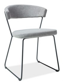 Jídelní čalouněná židle HELIX šedá