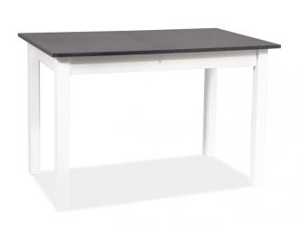 Jídelní stůl rozkládací HORACY 100x60 antracit/bílá mat