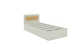 VIVA jednolůžko, satin/dub Craft zlatý VIVA jednolůžko, satin/dub Craft zlatý