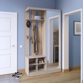 STYLE předsíňová stěna se zrcadlem 210, dub Raya STYLE předsíňová stěna se zrcadlem 210, dub Raya