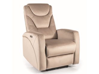 KRONOS relaxační křeslo, tmavě béžová