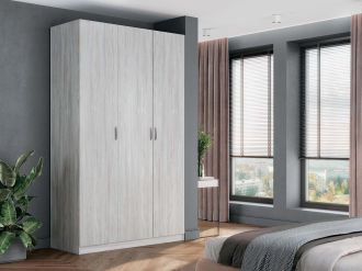 M-STYLE třídveřová šatní skříň, borovice Natty