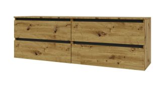 IDEA skříňka pod TV 1600, Oak Artisan / Grafite grey