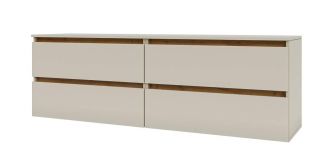IDEA skříňka pod TV 1600, Satin / Gold Kraft oak