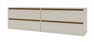 IDEA skříňka pod TV 1800, Satin / Gold Kraft oak