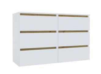 IDEA šuplíková komoda 1200, Nimfea alba / Oak Artisan