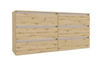 IDEA šuplíková komoda 1800, Oak Artisan / Nimfea alba IDEA šuplíková komoda 1800, Oak Artisan / Nimfea alba