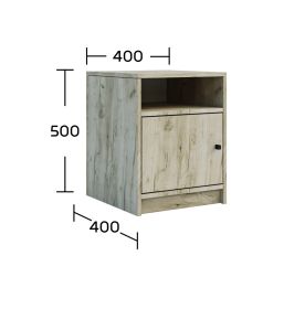 LUNA noční stolek, dub Kraft