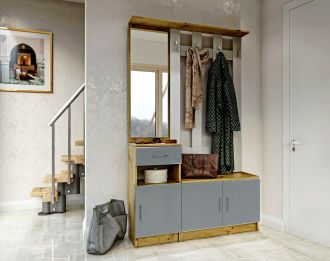 SARAH předsíňová sestava, činčila/dub Artisan