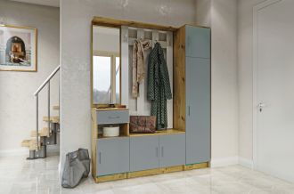 SARAH předsíňová sestava, činčila/dub Artisan