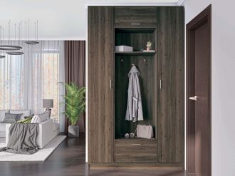 DRESSER 11 předsíňová stěna se skříní, ořech Macadamia