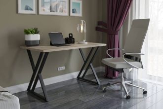 NEW YORK industriální stůl, dub Sonoma