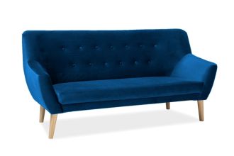 NORDIC 3 čalouněný trojsedák, Bluvel 86/buk