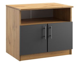 Komoda 2D OFFICE KIT dub apalačský/šedá