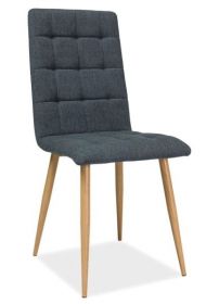 Jídelní čalouněná židle OTTO grafit/dub